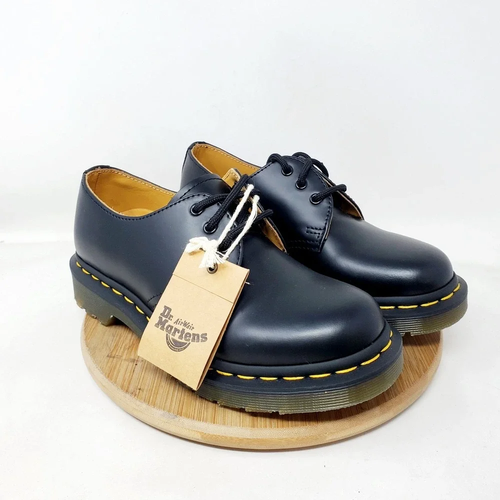 Dr Martens Shoes Womens‎ 5 Black Leather Oxford Punk Goth Creeper 11837